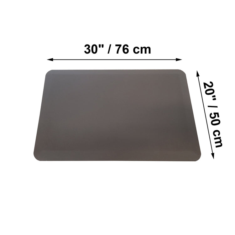 Tapis Anti-Fatigue Résistant à la Moisissure, 30" x 20" , Brun - Simple Boutique