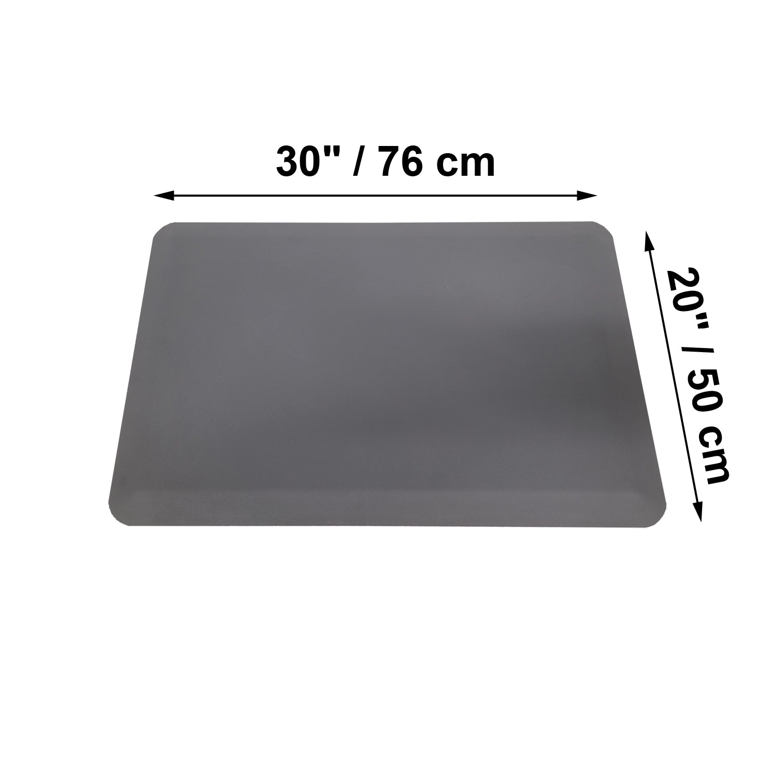 Tapis Anti-Fatigue Résistant à la Moisissure, 30" x 20" ,Gris - Simple Boutique