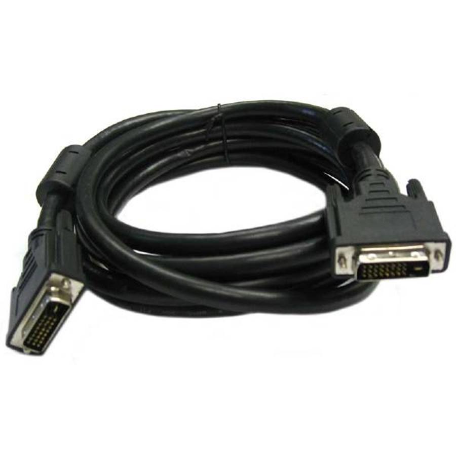 TechCraft Câble DVI-D Dual Link 16,5 pi (5 m) (Mâle / Mâle) 9,9 Gbps Noir
