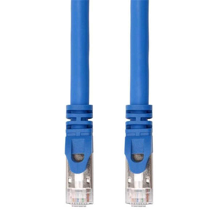 TechCraft - Câble Réseau FTP avec Connecteurs Métalliques CAT8, Blindé, Longeur de 2 Pieds, Bleu - Simple Boutique