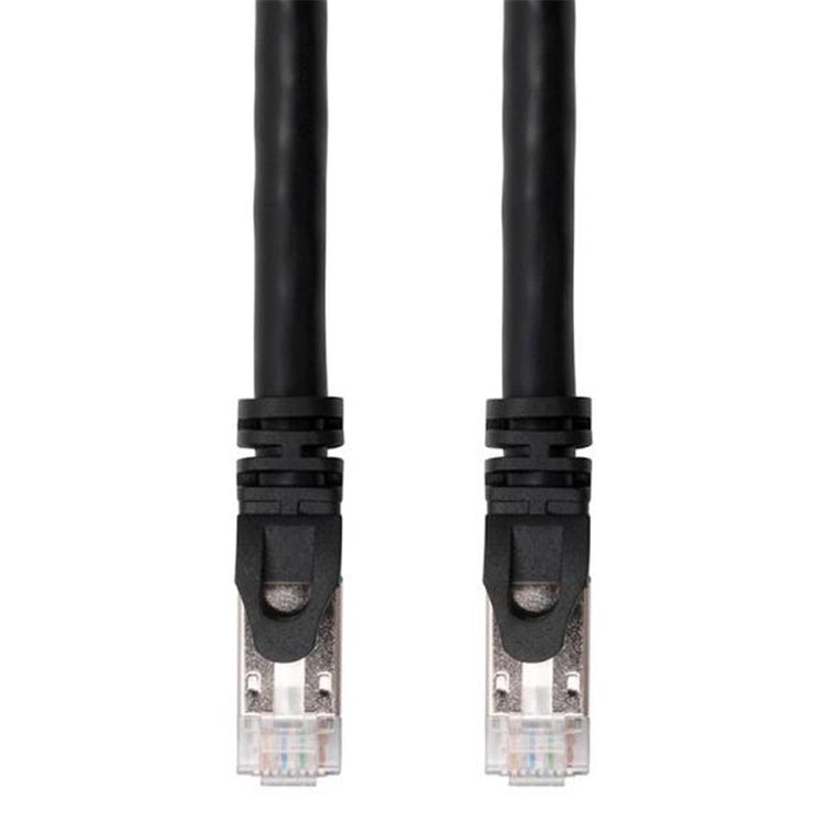 TechCraft - Câble Réseau FTP avec Connecteurs Métalliques CAT8, Blindé, Longeur de 7 Pieds, Noir - Simple Boutique