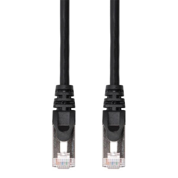 TechCraft - Câble Réseau FTP avec Connecteurs Métalliques CAT8, Ultra-Mince, Blindé, Longeur de 5 Pieds, Noir - Simple Boutique