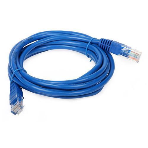TechCraft Câble ethernet réseau Cat5e 350MHz RJ-45 1.5 pied Bleu