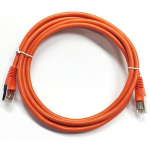 TechCraft Câble ethernet réseau Cat5e RJ-45 blindé 50 pi Orange - Simple Boutique
