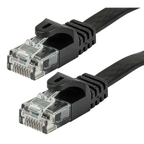 TechCraft Câble ethernet réseau PLAT Cat5e RJ-45 25pi NOIR - Simple Boutique
