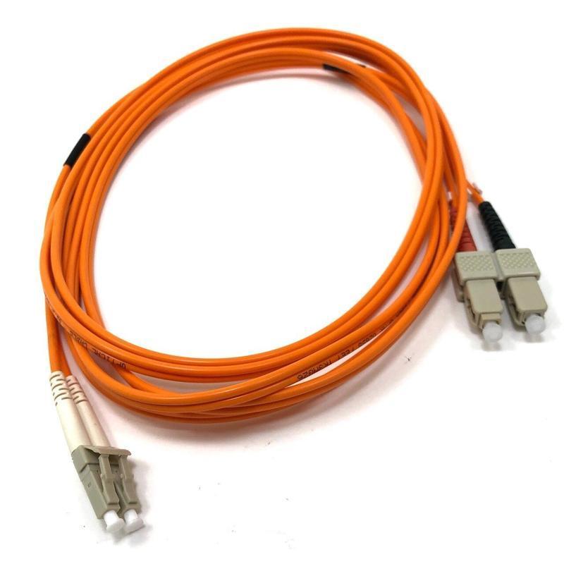 TechCraft Câbles Réseau Fibre Optique OM1 LC à SC Orange 1 mètre (3 pieds)