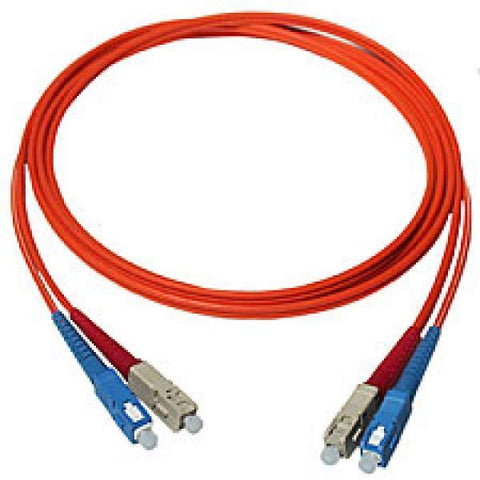 TechCraft Câbles Réseau Fibre Optique OM1 SC à SC Orange 1 mètre (3 pieds)