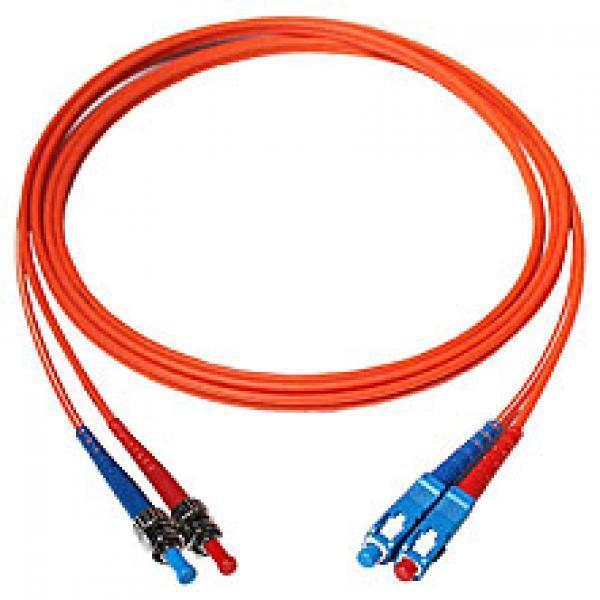 TechCraft Câbles Réseau Fibre Optique OM1 ST à SC Orange 1 mètre (3 pieds)