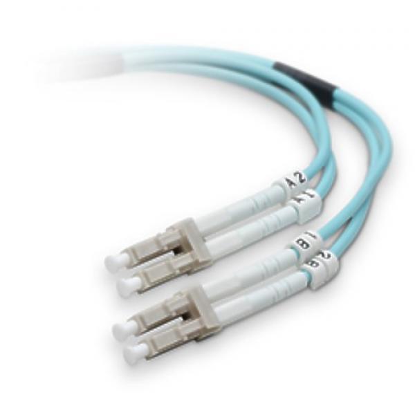 TechCraft Câbles Réseau Fibre Optique OM4 LC à LC 10 Gig Aqua 50 mètres (164 pieds) - Simple Boutique