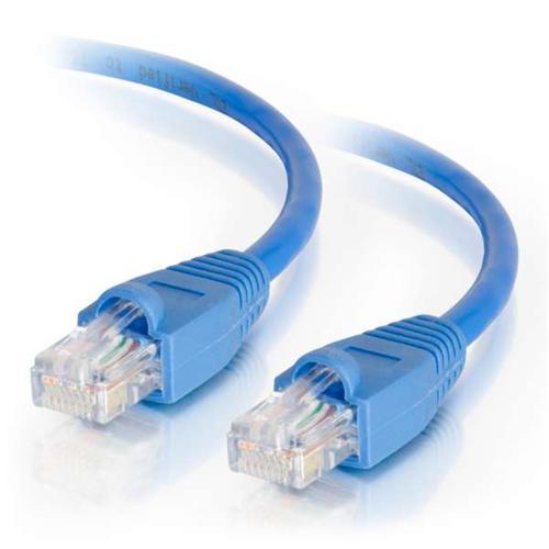 TechCraft Cat6a Câble Ethernet Réseau Straight-Through 10 Gbit/S RJ-45 1 Pied Bleu - Simple Boutique