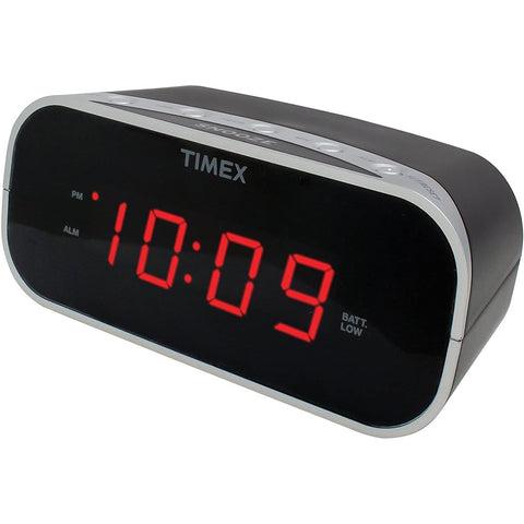 Timex - Radio-Réveil avec Écran LED de 0.7 Pouces, Noir