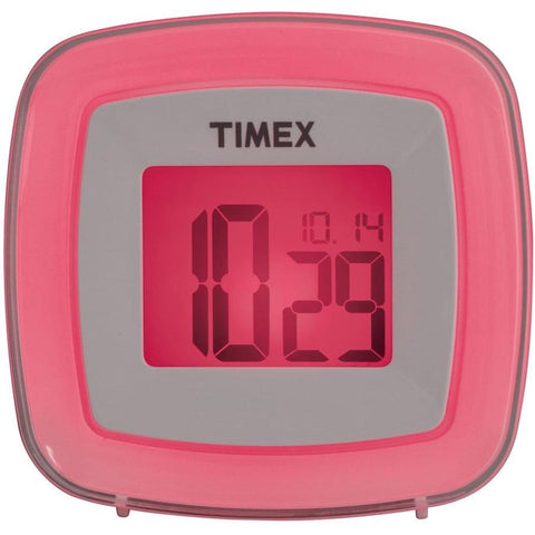 Timex T104WC - Réveil-Matin à Double Alarme Portable avec Éclairage LED de Couleurs , Blanc