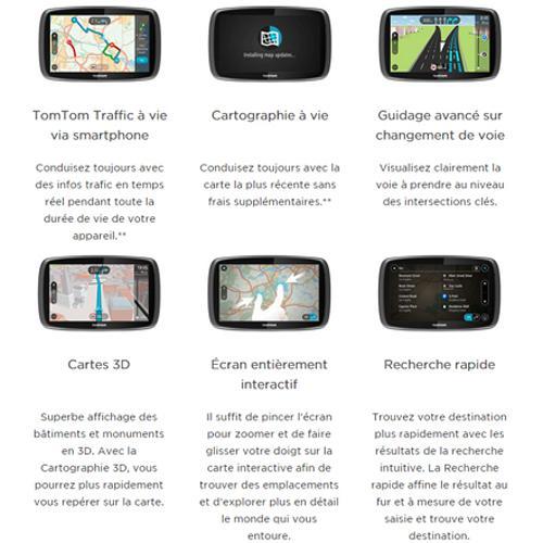 TomTom système GPS pour voiture GO 500 (CAN / USA / MEX) - Simple Boutique