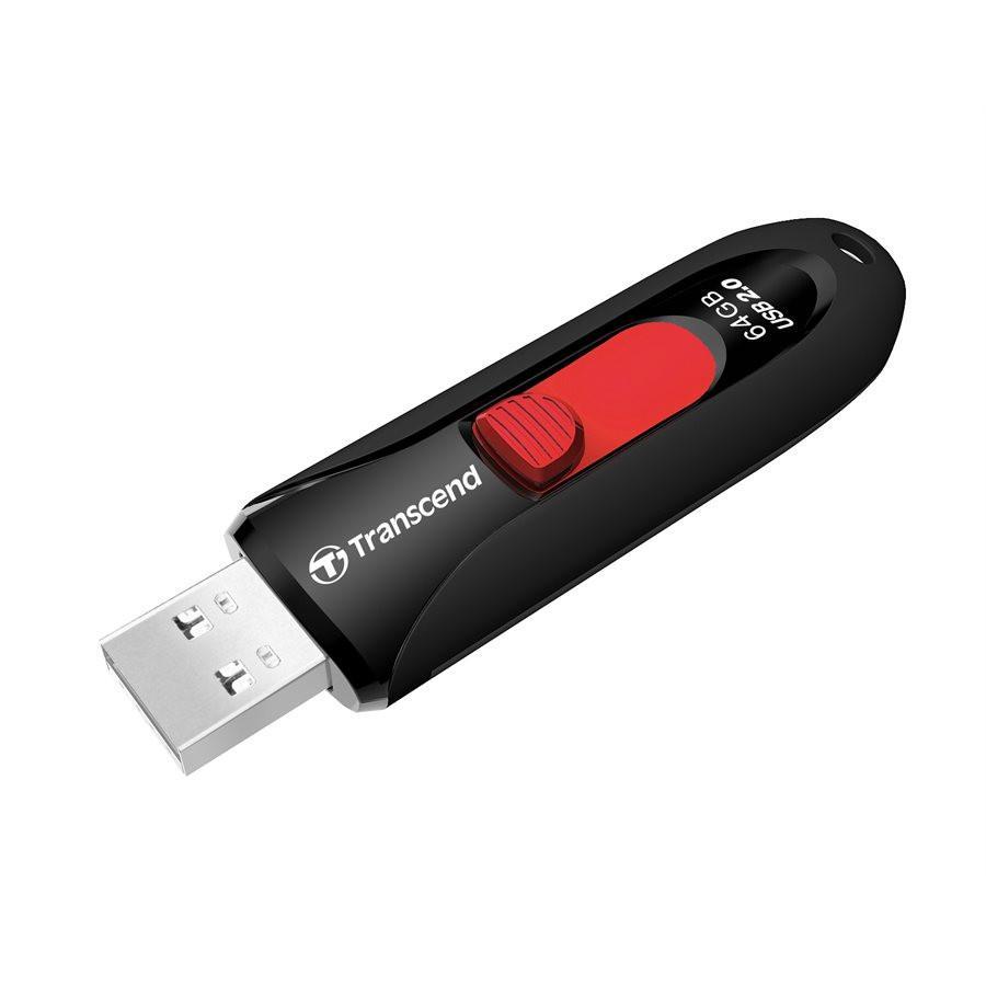 Transcend Clé USB 2.0 JETFLASH 590 Noir capacité de 64 GB - Simple Boutique