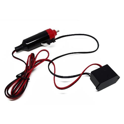 Transformateur 12v DC pour fil EL Electro Luminescent 3m prise Allume-Cigarette - Simple Boutique
