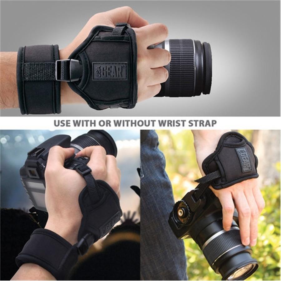 USA GEAR GRCMDG0110BKUS Double Poignée Support de Main et Sangle de Poignet Noir - Simple Boutique