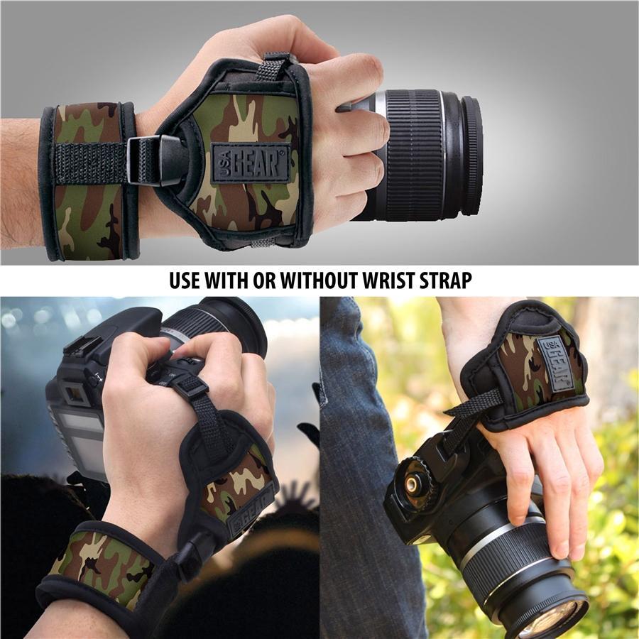 USA GEAR GRCMDG0110CGEW Dragonne Professionnelle avec Poignée en Néoprène Camouflage Vert - Simple Boutique