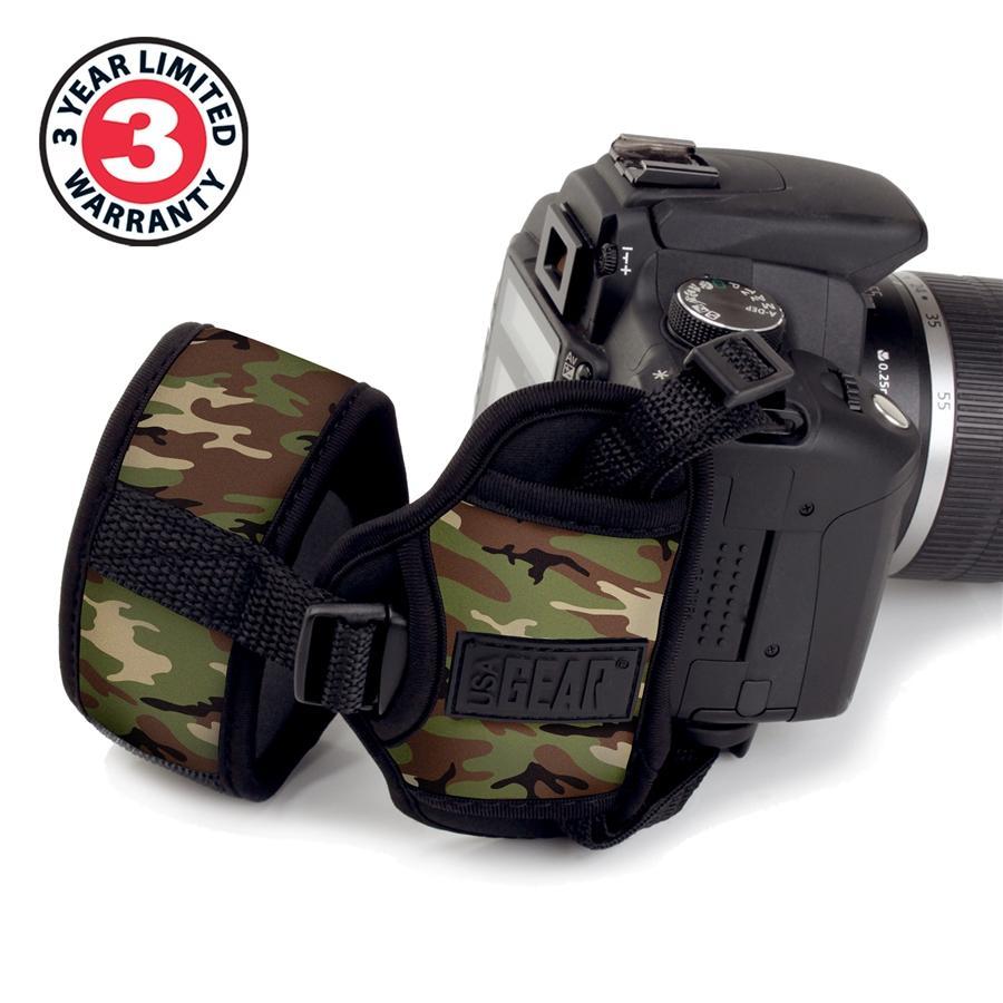 USA GEAR GRCMDG0110CGEW Dragonne Professionnelle avec Poignée en Néoprène Camouflage Vert - Simple Boutique