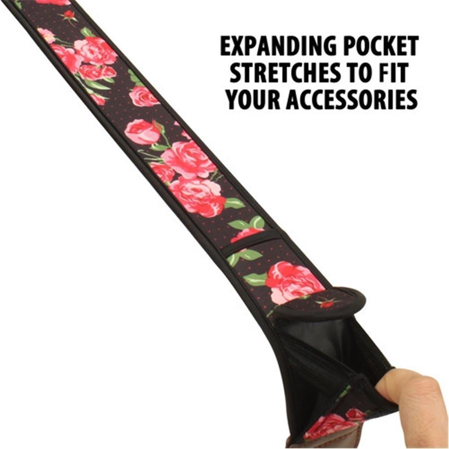 USA GEAR GRCMMS0100FLEW Sangle pour Caméra avec Coussin de Néoprène Antidérapant Ajustable Floral - Simple Boutique