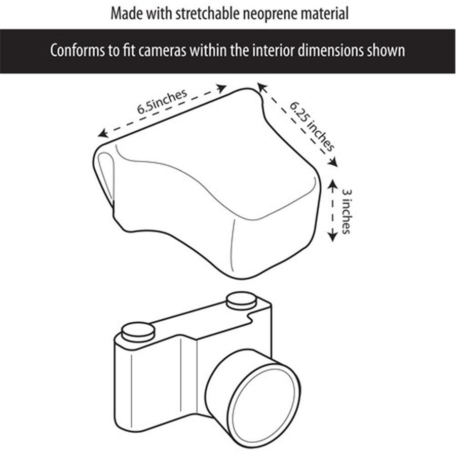 USA GEAR GRFAFSL110FLEW Étui Neoprene SLR avec Protection Résistante aux Rayures Florale - Simple Boutique