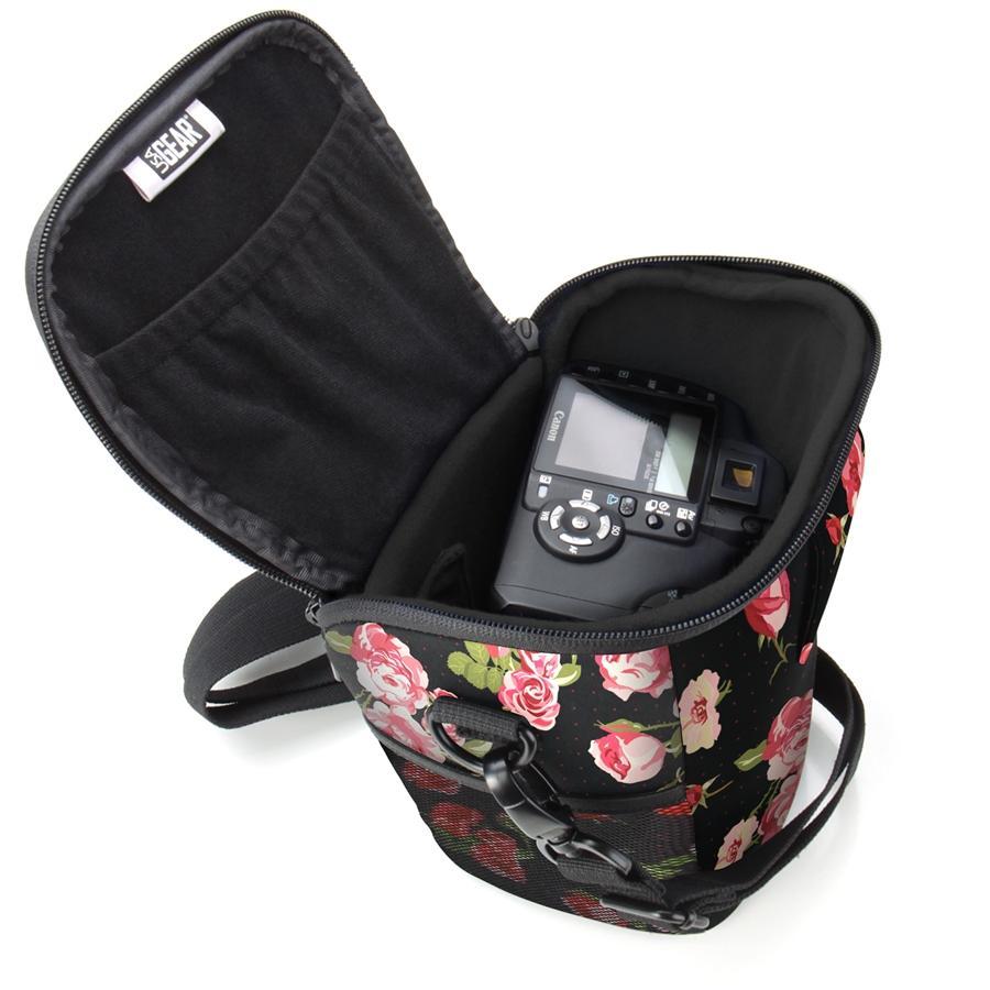 USA GEAR GRQLQTL100FLEW Étui pour Appareil Photo DSLR Reflex Numérique Portable Floral - Simple Boutique