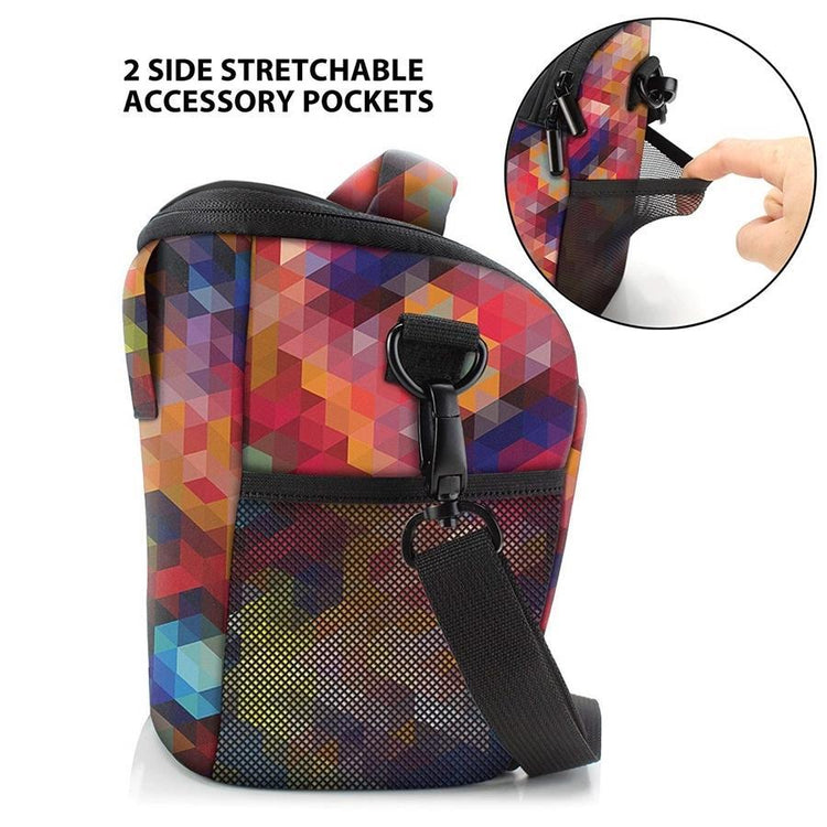 USA GEAR GRQLQTL100GMEW Étui pour Appareil Photo DSLR avec Accessiblilité au Chargement par le Haut Géométrique - Simple Boutique