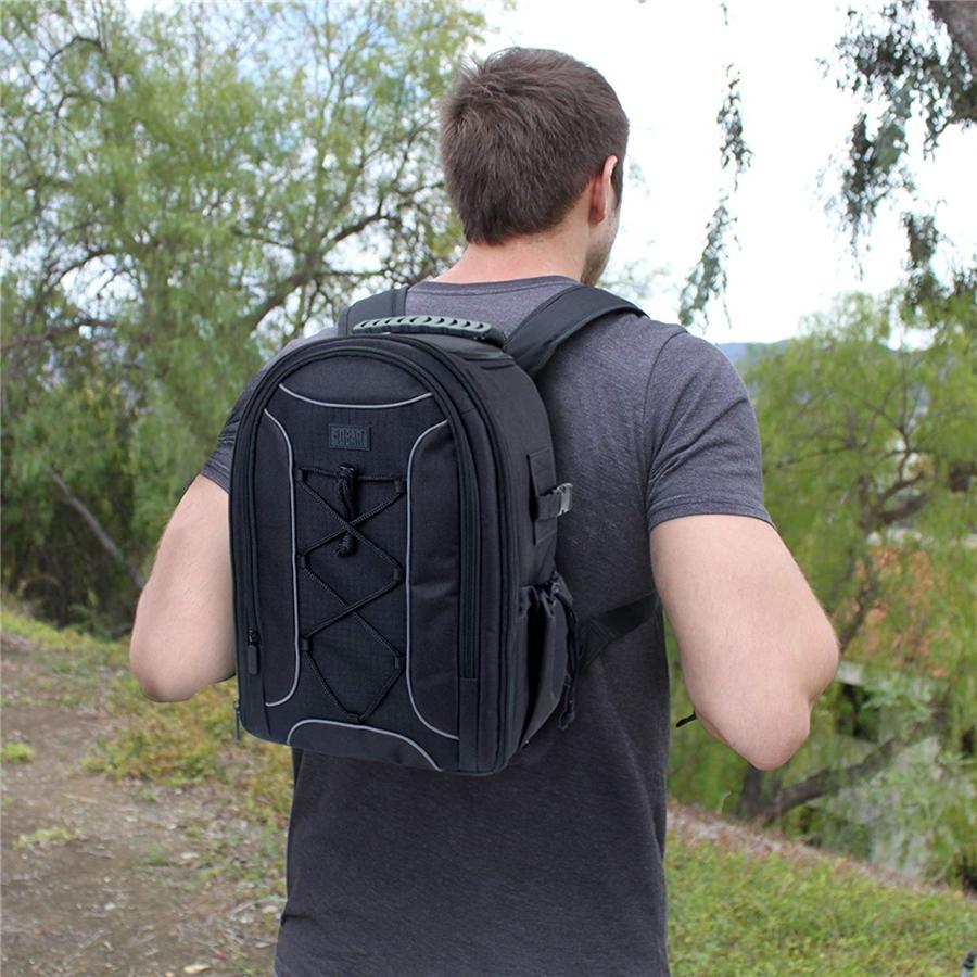 USA GEAR GRSLS16200BKEW Sac à dos pour Appareil Photo SLR avec Étui Imperméable Noir - Simple Boutique