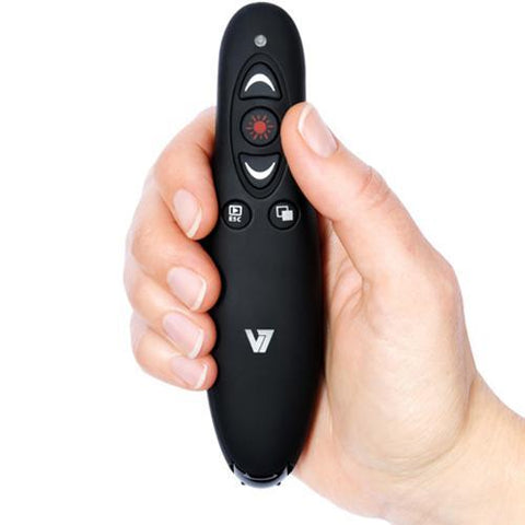V7 Présentateur Sans Fil Professionnel Avec Pointeur Laser USB Et Lecteur De Carte Microsd