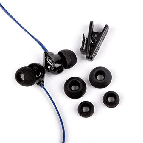 Veho Z1 - Écouteurs Intra-Auriculaire Filaire avec Cordon Anti-Enchevêtrement, Bleu