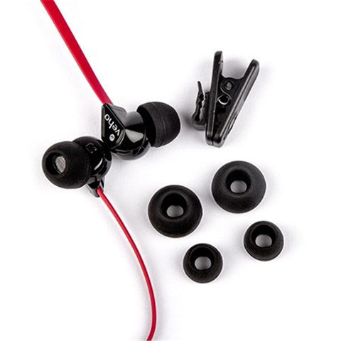 Veho Z1 - Écouteurs Intra-Auriculaire Filaire avec Cordon Anti-Enchevêtrement, Rouge