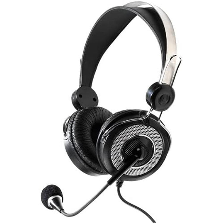 Vivanco - Casque d'écoute avec Microphone, Filaire et Léger, Noir - Simple Boutique