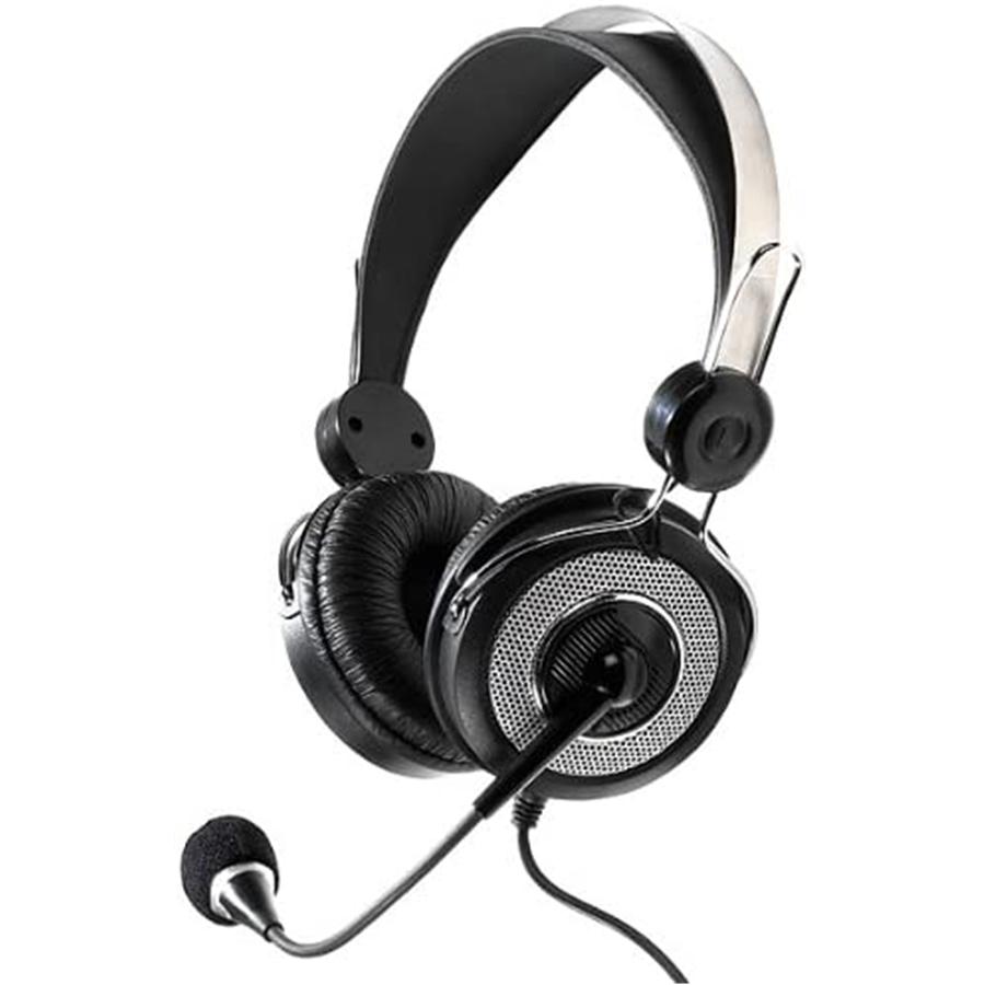 Vivanco - Casque d'écoute avec Microphone, Filaire et Léger, Noir - Simple Boutique