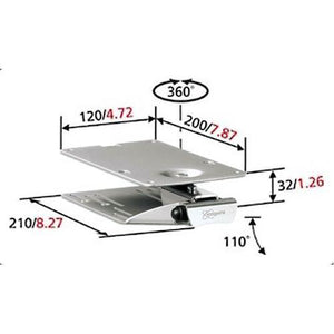 Vogel's Support TV Sous Armoire Universel Inclinable Et Rotatif Pour TV LED LCD PLASMA 10" À 15" - Simple Boutique