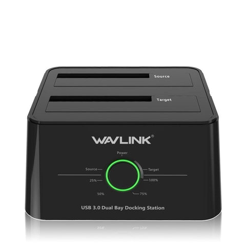 WAVLINK Station D'Acceuil Double USB 3.0 pour Disque Dur