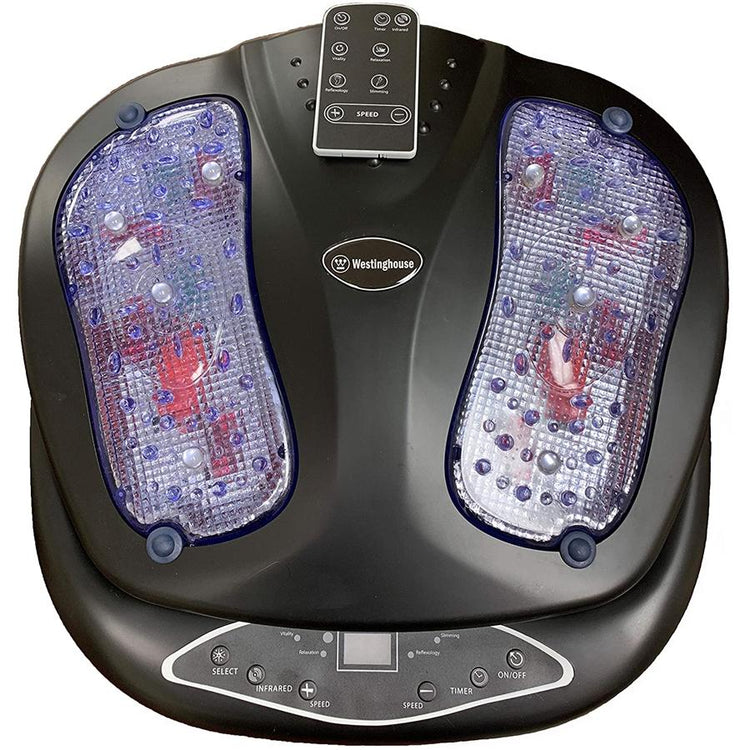 Westinghouse - Masseur de Pieds Infrarouge et Vibrant avec Télécommande Sans-Fil, Noir - Simple Boutique