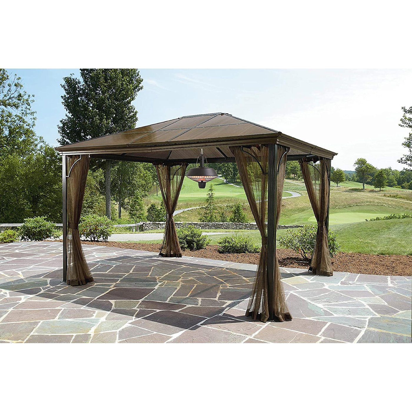 Westinghouse WES31-1520C Chaufferette Électrique de Patio Suspendue Infra-Rouge Noir - Simple Boutique