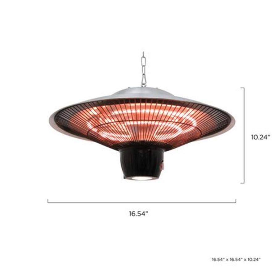 Westinghouse WES31-1544 Chaufferette Électrique de Patio Suspendue Infra-Rouge Argenté - Simple Boutique