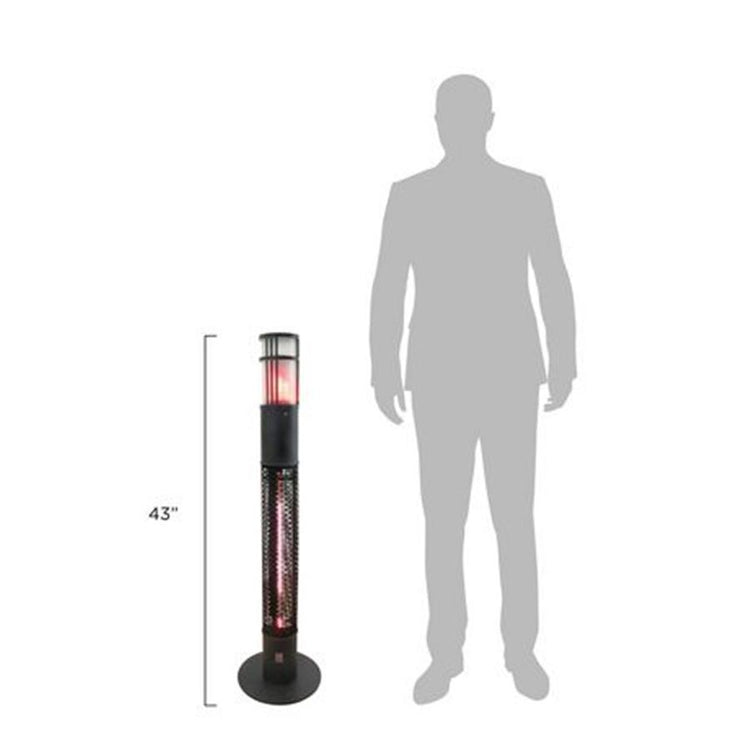 Westinghouse WES31-1588 Chaufferette Électrique de Patio sur Pied Infra-Rouge Noir - Simple Boutique
