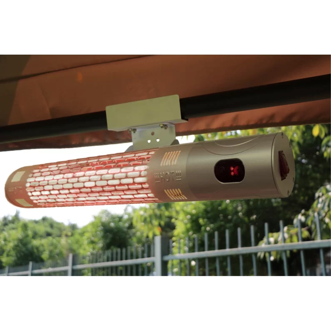 Westinghouse WES31-1592 Chaufferette Électrique de Patio Murale Infra-Rouge Argenté - Simple Boutique