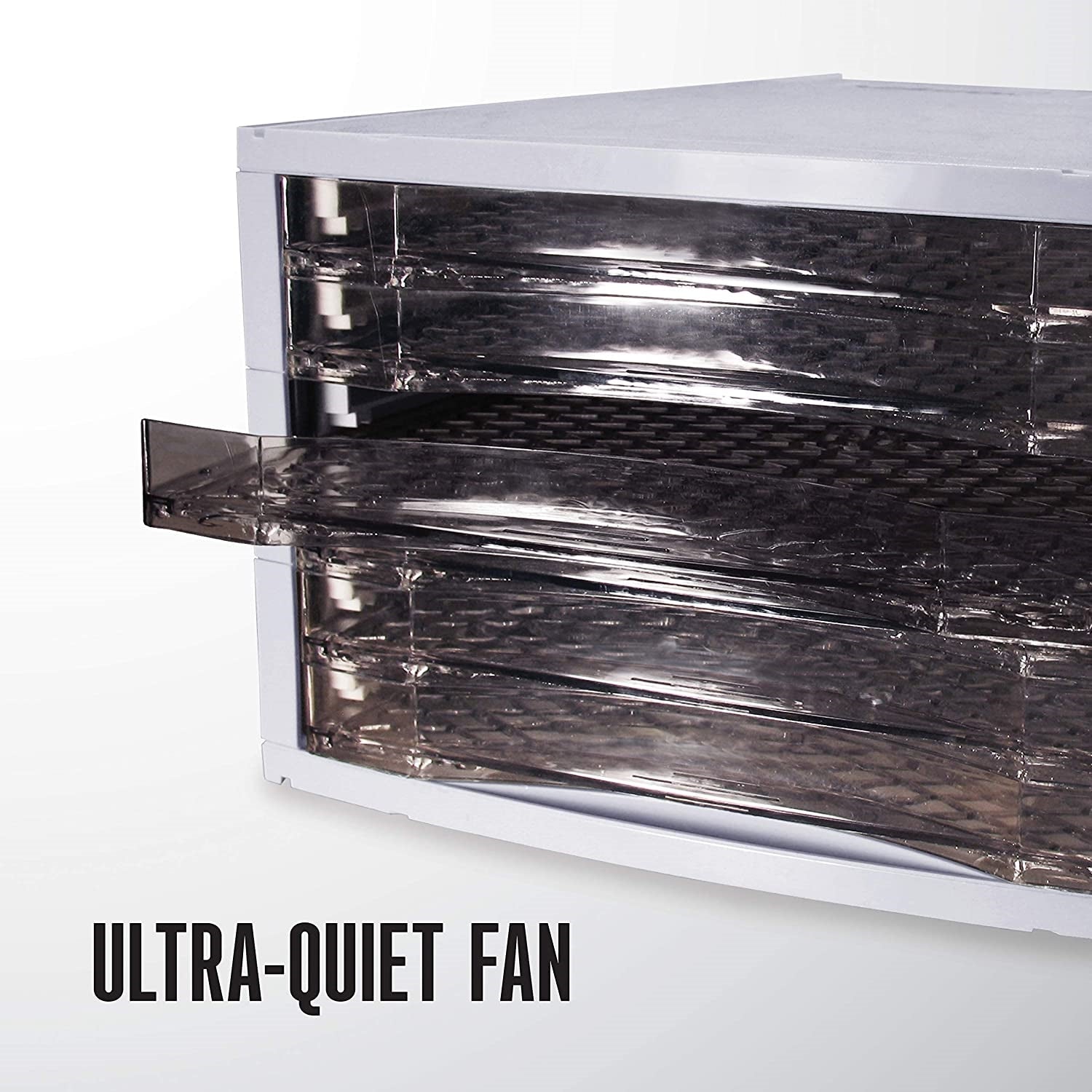 Weston - Déshydrateur d'aliment à 6 Plateaux Antiadhésif, Ventilateur Ultra-Silencieux, 500W, Blanc - Simple Boutique