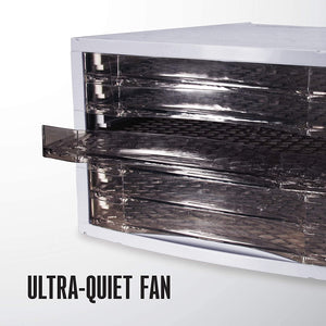 Weston - Déshydrateur d'aliment à 6 Plateaux Antiadhésif, Ventilateur Ultra-Silencieux, 500W, Blanc - Simple Boutique