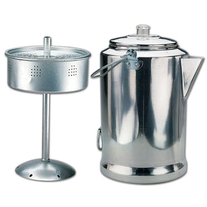 World Famous - Percolateur pour Utilisation Extérieur, Capacité de 20 Tasses, Fabriqué en Aluminium - Simple Boutique