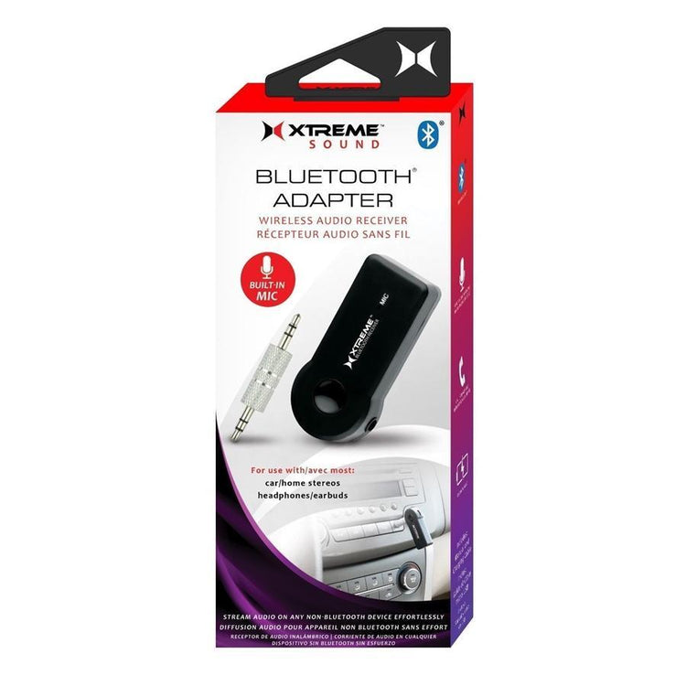 XTREME Récepteur Audio Bluetooth Mains Libres avec Micro et Chargeur de Voiture - Simple Boutique