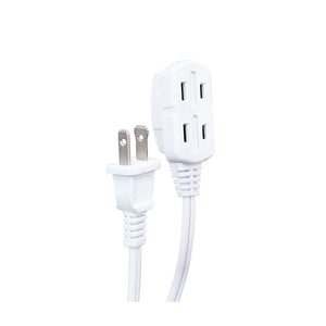Xtrcity - Rallonge Électrique à 3 Prises, Longeur de 2 Mètres, Pour Usage Intérieur, Blanc - Simple Boutique