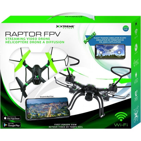 Xtreme Raptor Drone Avec Camera HD et Streaming Wifi (XDG6-1012-BLK)