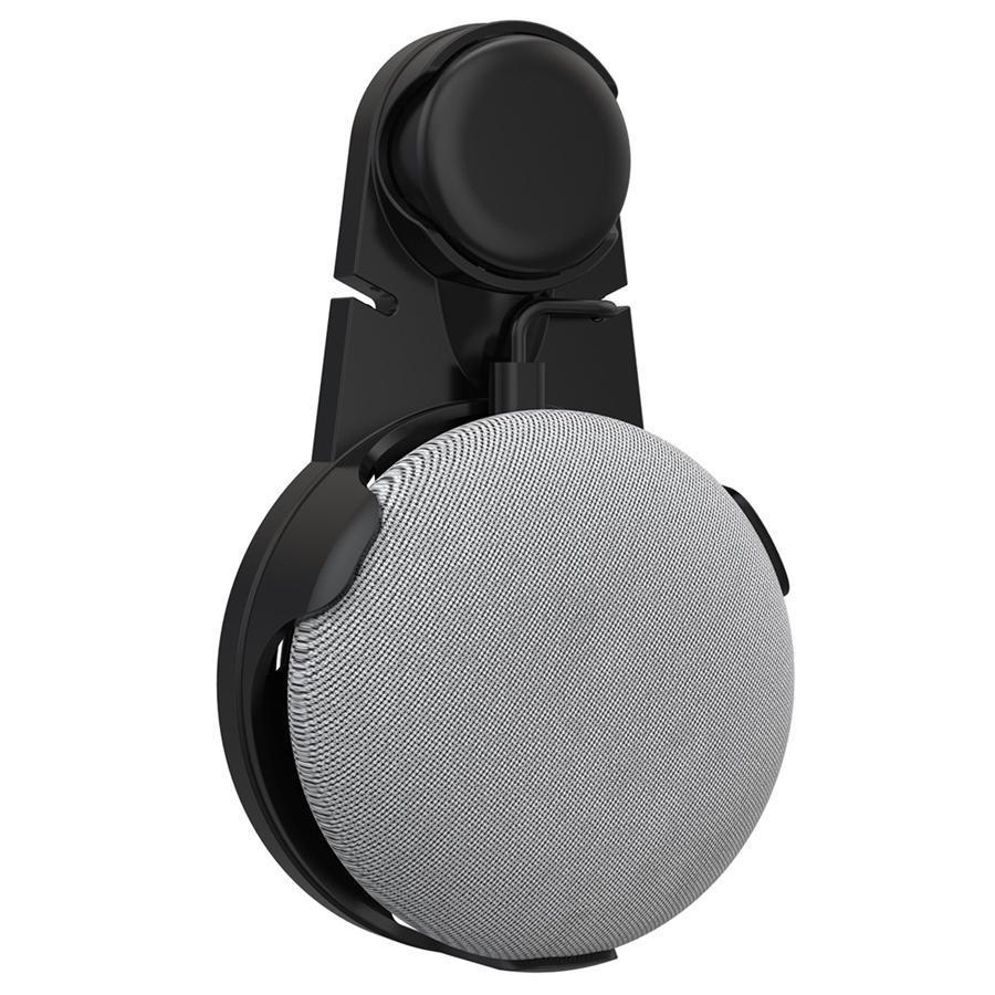 Xtreme Support de Fixation Murale pour Google Home Mini, Encombrement Réduit, Montage sur Prise Secteur, Gestion du Cordon, Noir - Simple Boutique