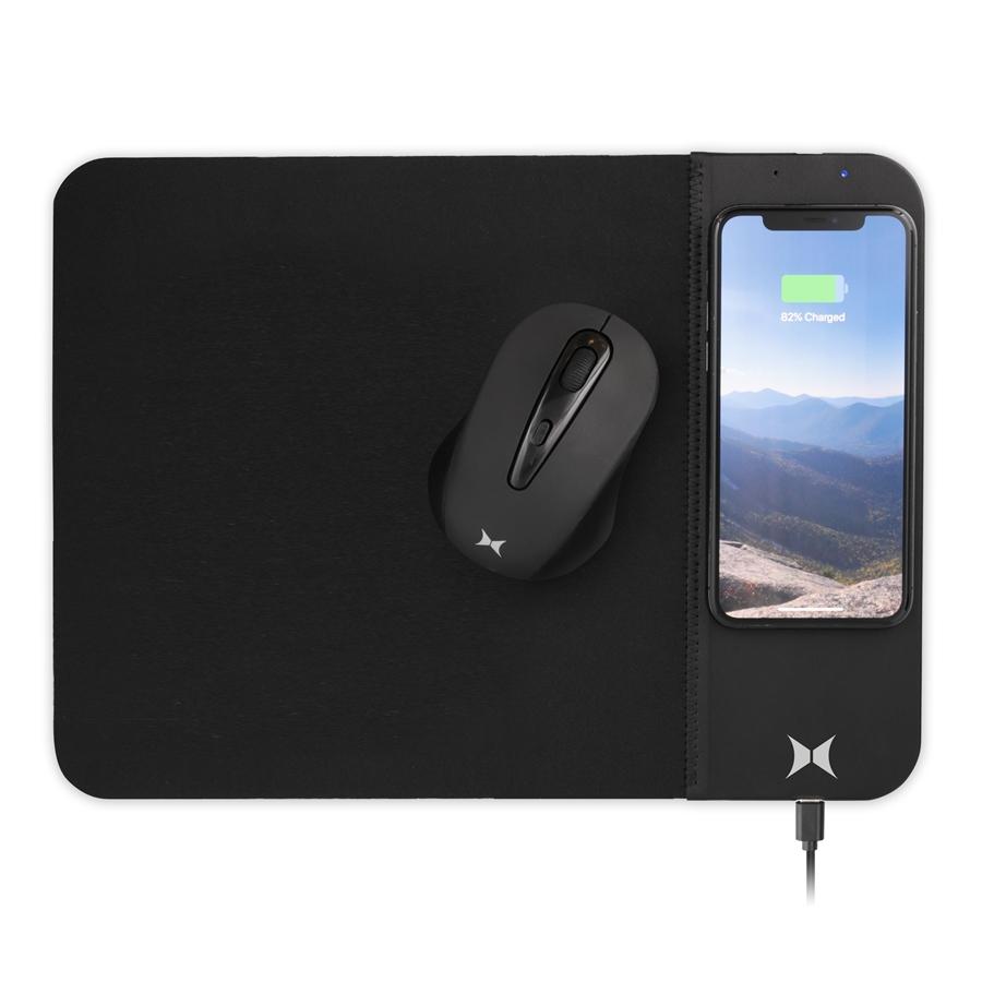 Xtreme - Tapis de Souris avec Chargeur de Téléphone Sans-Fil 5W Intégré, Noir - Simple Boutique