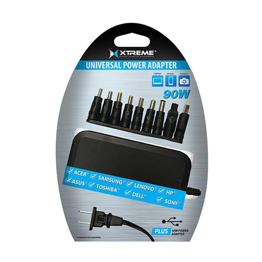 Xtreme XCP2-1001-BLK Adaptateur 90W Universel pour Ordinateur Portable ou Notebook, Noir - Simple Boutique