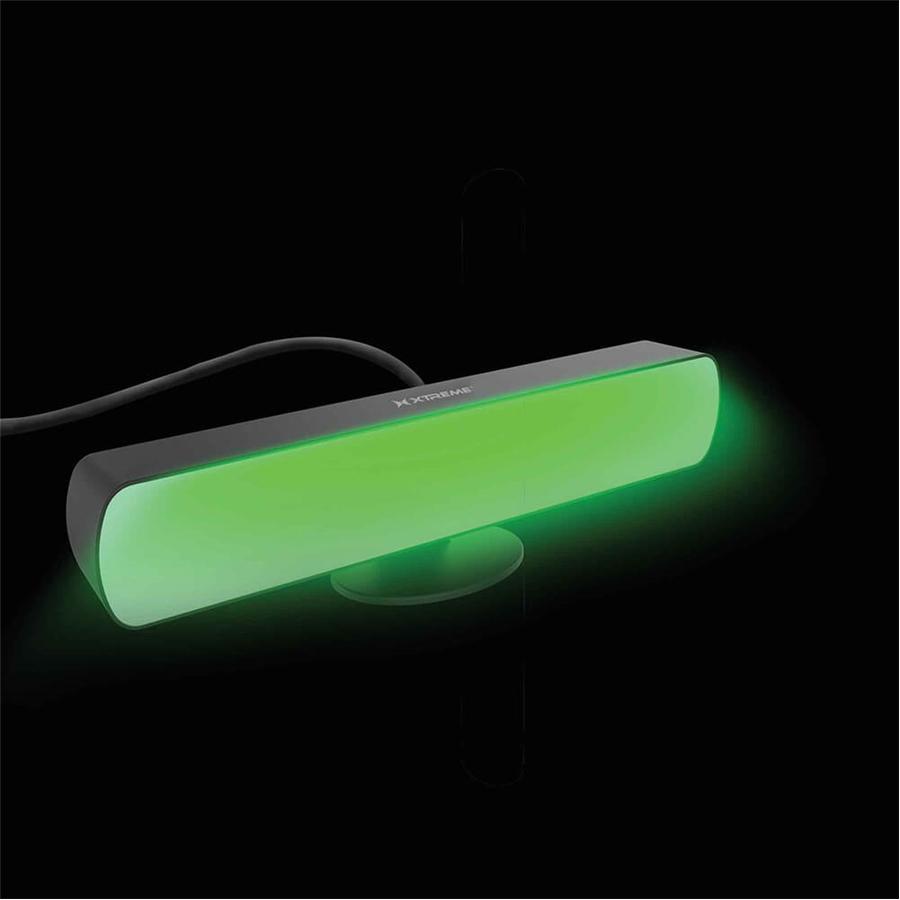 Xtreme XLB7-1033-BLK - Barre Lumineuse LED Multicolore, Réagit aux Sons et à la Musique, Avec Télécommande, Noir - Simple Boutique
