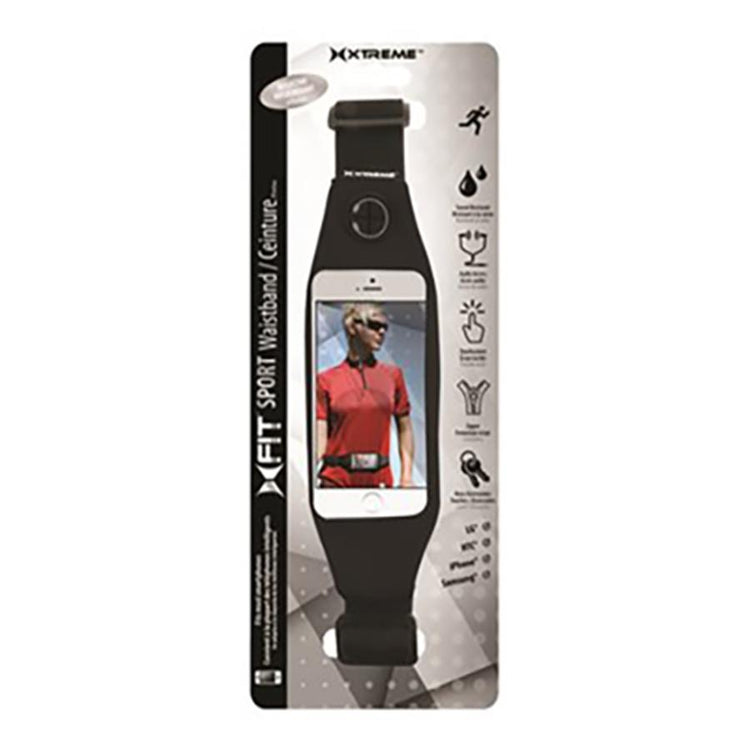 Xtreme XUP5-1006-BLK Ceinture Sport Universelle pour Téléphone avec Fenêtre, Noir - Simple Boutique